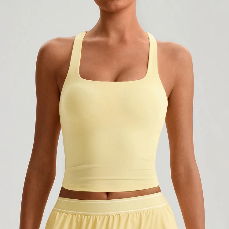 Wholesale Workout Gear Sportswear Tank Top Custom Fitness Apparel Manufacturer White Tank Top Activewear