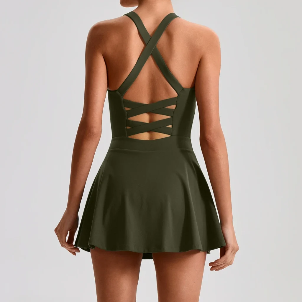 Spark Clothing Yoga Fitness Wear Manufacturer Skirted Shorts Gym Sexy Tennis Skirts