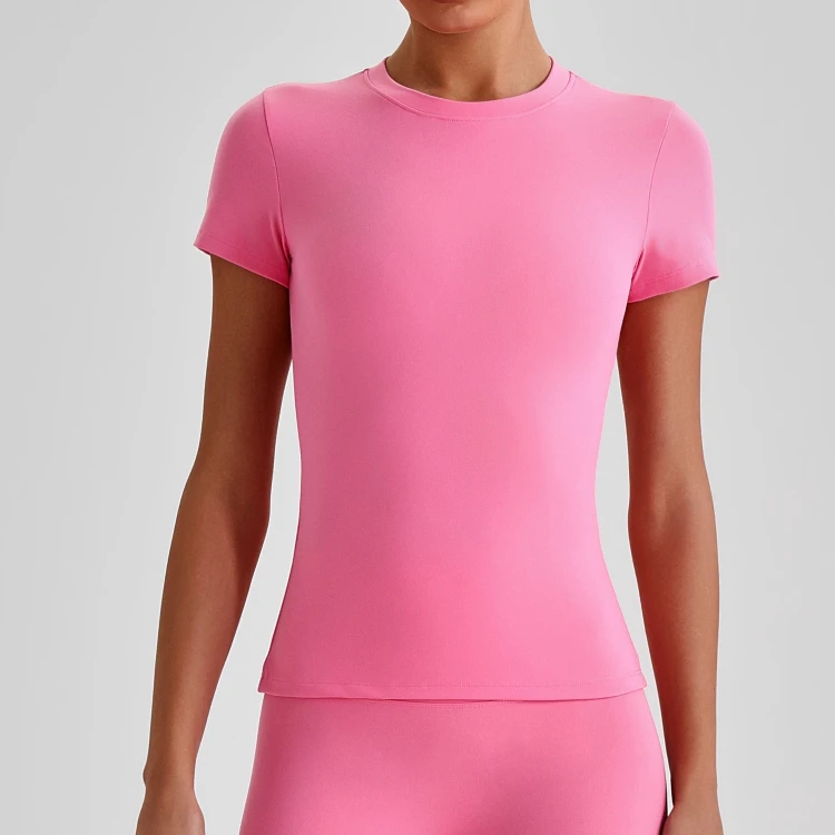 Sportswear Articles Short Sleeve Yoga Top Women's Activewear Wholesale Unique Sportswear Activewear Manufacturer