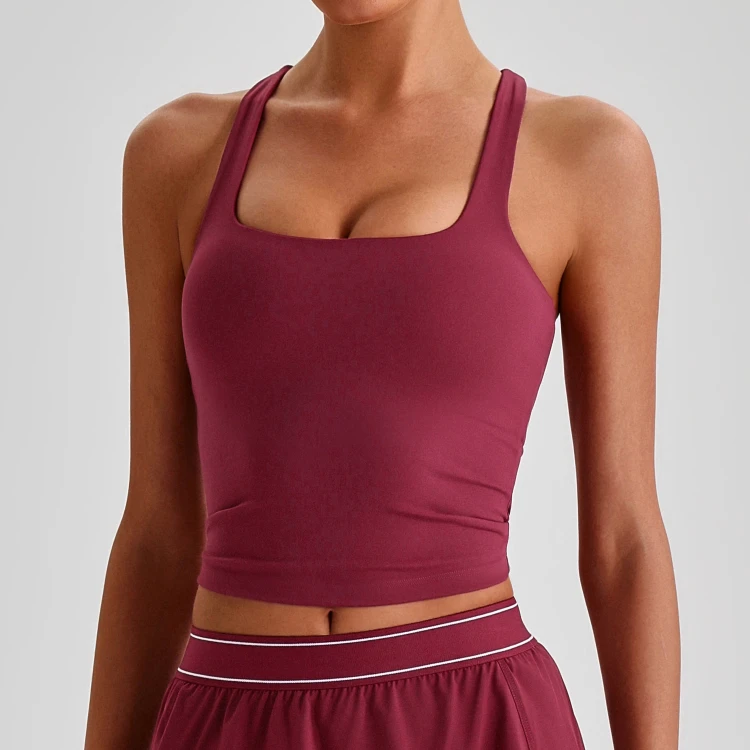 Wholesale Workout Gear Sportswear Tank Top Custom Fitness Apparel Manufacturer White Tank Top Activewear