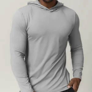 Mens Cropped Hoodie Blanks Gym Tops Men Pullover Hoodies Athleisure Manufacturers Custom Gym Wear
