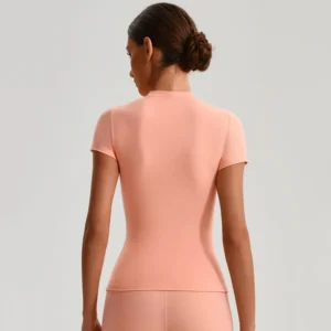 Sportswear Articles Short Sleeve Yoga Top Women's Activewear Wholesale Unique Sportswear Activewear Manufacturer