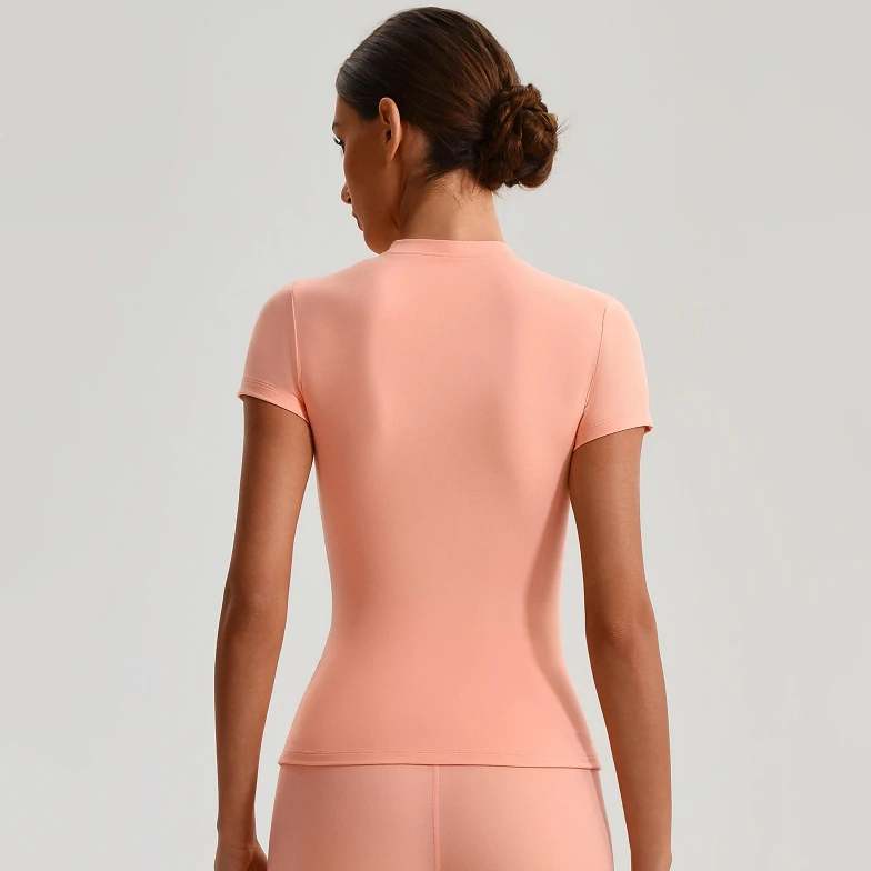 Sportswear Articles Short Sleeve Yoga Top Women's Activewear Wholesale Unique Sportswear Activewear Manufacturer
