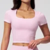 Trademark Sportswear Short Sleeve Yoga Top Athletic Clothing Manufacturers Bulk Sports Apparel Trademark Sportswear Short Sleeve Yoga Top Athletic Clothing Manufacturers Bulk Sports Apparel