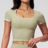 Trademark Sportswear Short Sleeve Yoga Top Athletic Clothing Manufacturers Bulk Sports Apparel Trademark Sportswear Short Sleeve Yoga Top Athletic Clothing Manufacturers Bulk Sports Apparel