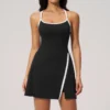 Custom Fitness Apparel Womens Tennis Dress with Built in Shorts Golf Dress Jumpsuit Workout Clothes Custom Fitness Apparel Womens Tennis Dress with Built in Shorts Golf Dress Jumpsuit Workout Clothes
