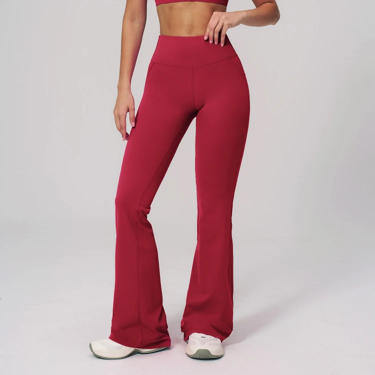Sportswear Manufacturer Yoga Pants VS Flared Leggings Athletic Apparel Manufacturers China