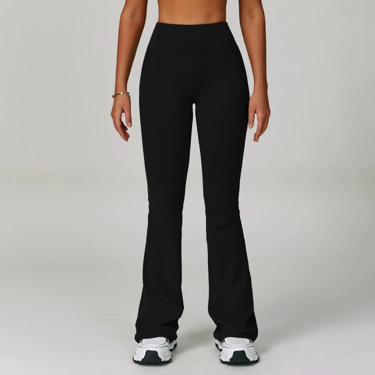 Sportswear Manufacturer Yoga Pants VS Flared Leggings Athletic Apparel Manufacturers China