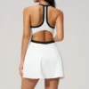 Custom Fitness Apparel Womens Tennis Dress with Built in Shorts Golf Dress Jumpsuit Workout Clothes Custom Fitness Apparel Womens Tennis Dress with Built in Shorts Golf Dress Jumpsuit Workout Clothes