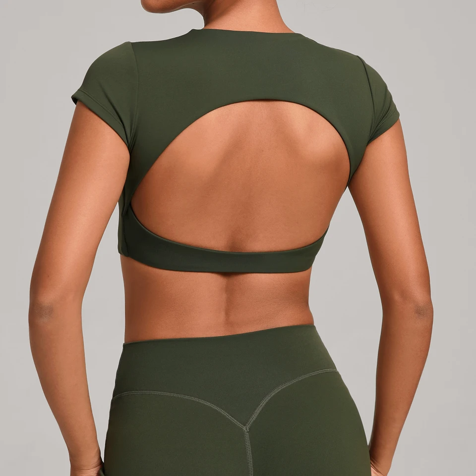 Spark Athletic Women Short Sleeve For Tops Yoga Activewear Manufacturer