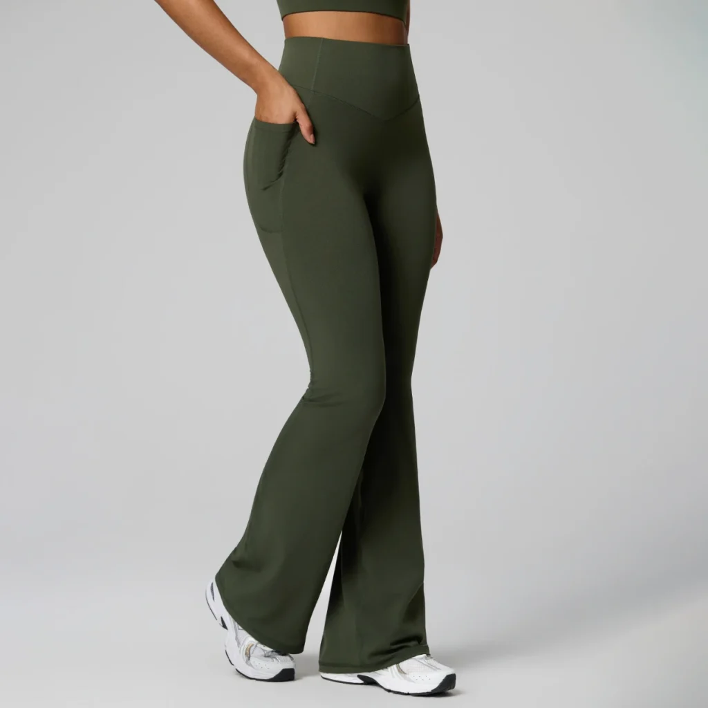 Yoga Pants VS Flared Leggings Private Label Athletic Wear Fitness Apparel Manufacturer