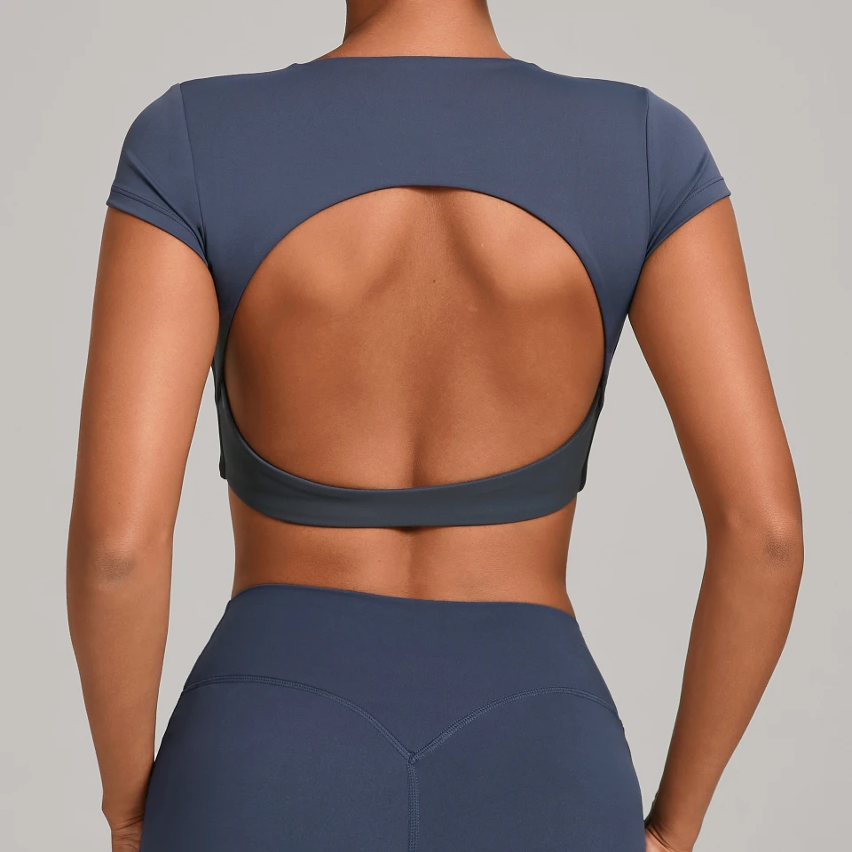 Spark Athletic Women Short Sleeve For Tops Yoga Activewear Manufacturer