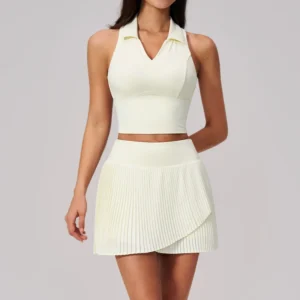 Custom Tennis Skirts Set Spark Brand Private Label Fitness Apparel Manufacturers
