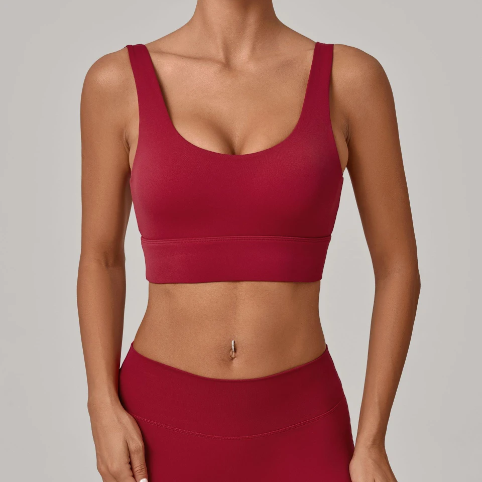 100% Comfortable Do Sports Bras Have Padding Bra Material Custom Sports Bra Wholesale Supplier