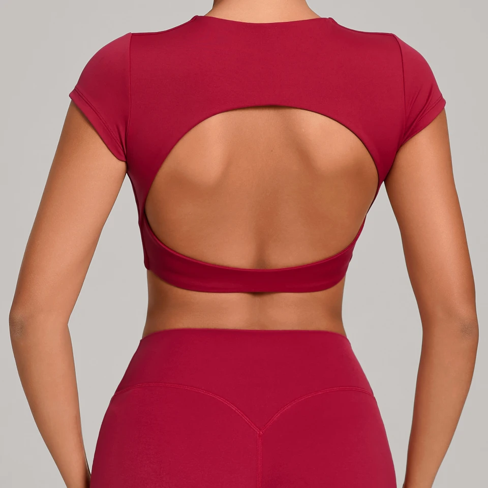 Spark Athletic Women Short Sleeve For Tops Yoga Activewear Manufacturer