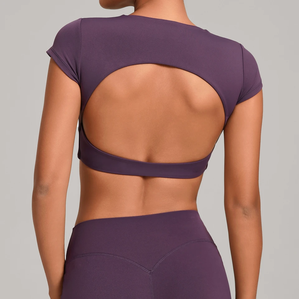 Spark Athletic Women Short Sleeve For Tops Yoga Activewear Manufacturer