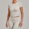 Gym Clothes Bulk High Stretch Short Sleeve Yoga Top Women‘s Workout T-shirt Gym Clothes Bulk High Stretch Short Sleeve Yoga Top Women‘s Workout T-shirt
