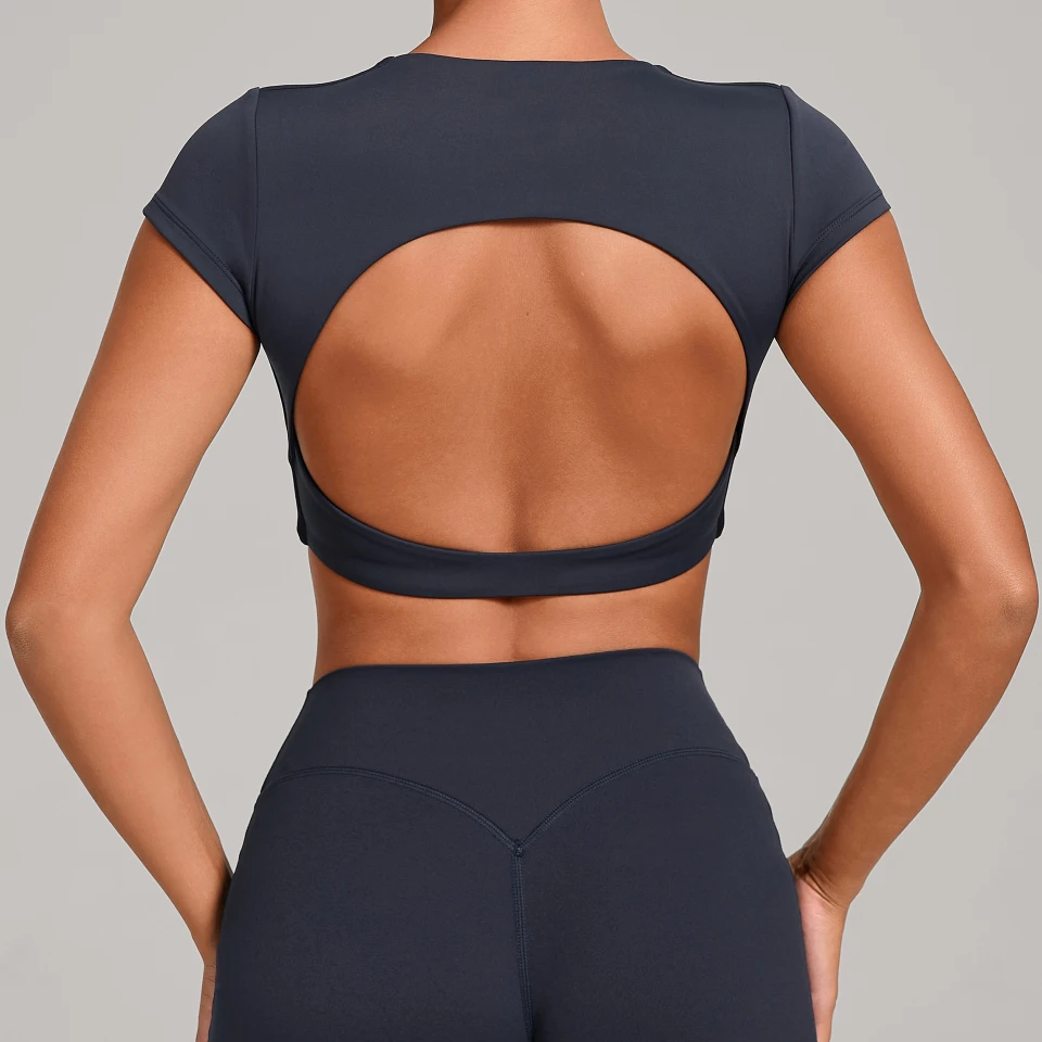 Spark Athletic Women Short Sleeve For Tops Yoga Activewear Manufacturer