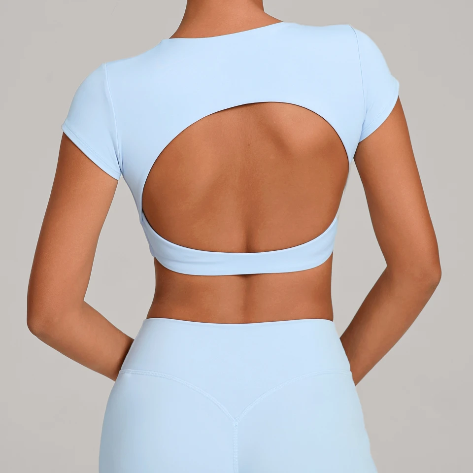 Spark Athletic Women Short Sleeve For Tops Yoga Activewear Manufacturer