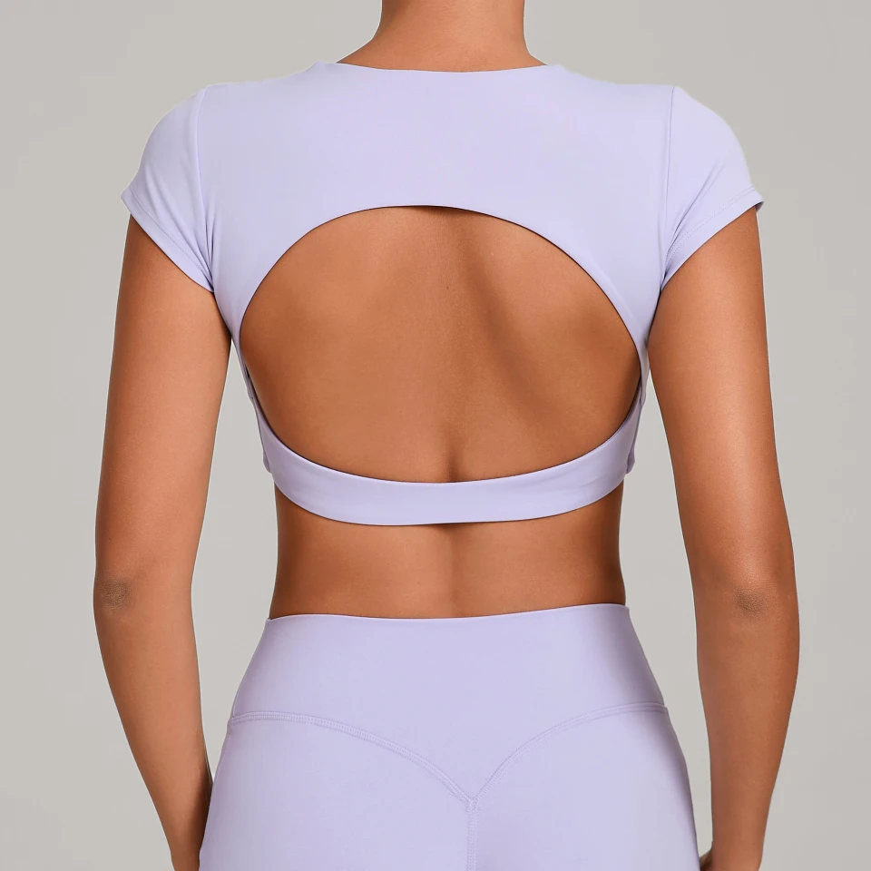 Spark Athletic Women Short Sleeve For Tops Yoga Activewear Manufacturer