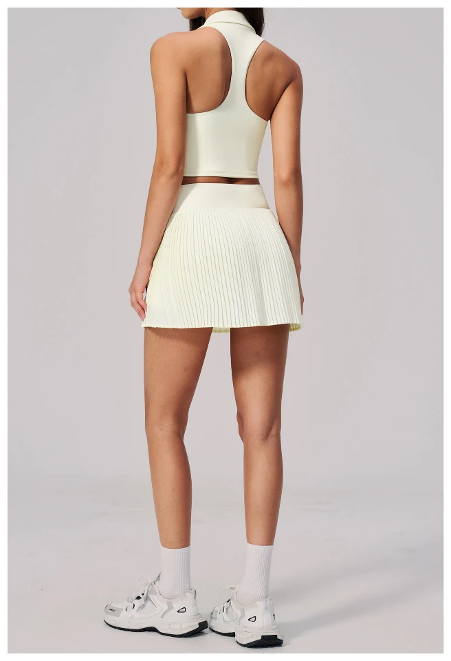 Custom Tennis Skirts Set Spark Brand Private Label Fitness Apparel Manufacturers