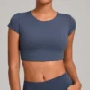 Spark Athletic Women Short Sleeve For Tops Yoga Activewear Manufacturer Spark Athletic Women Short Sleeve For Tops Yoga Activewear Manufacturer