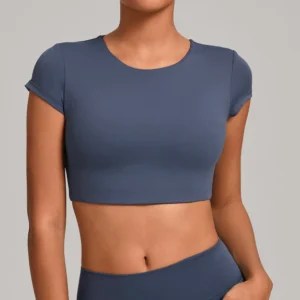Spark Athletic Women Short Sleeve For Tops Yoga Activewear Manufacturer