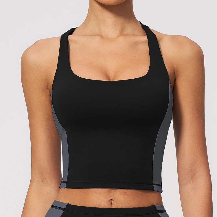 Athletic Tank Tops Sparkly Sportswear Ladies Gym Wear Manufacturer