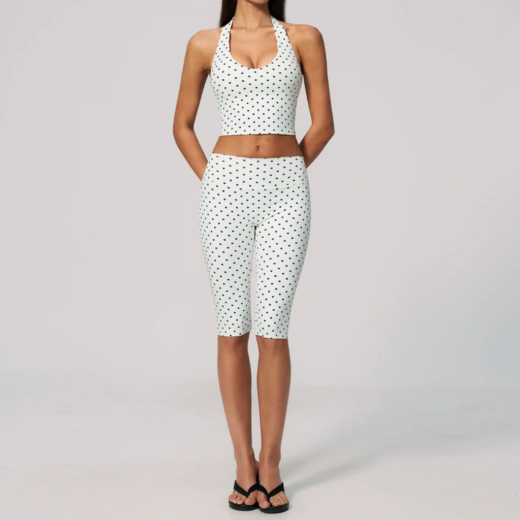 New Polka Dot Spark Sportswear Wholesale Activewear Sets Manufacturer