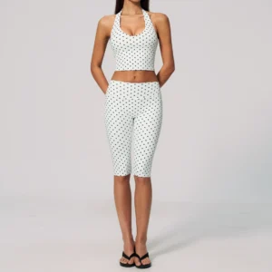 New Polka Dot Spark Sportswear Wholesale Activewear Sets Manufacturer