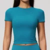 Short Sleeve Yoga Top Personalized Gym Wear Bulk Sports Apparel thesparkwear. com Short Sleeve Yoga Top Personalized Gym Wear Bulk Sports Apparel thesparkwear. com