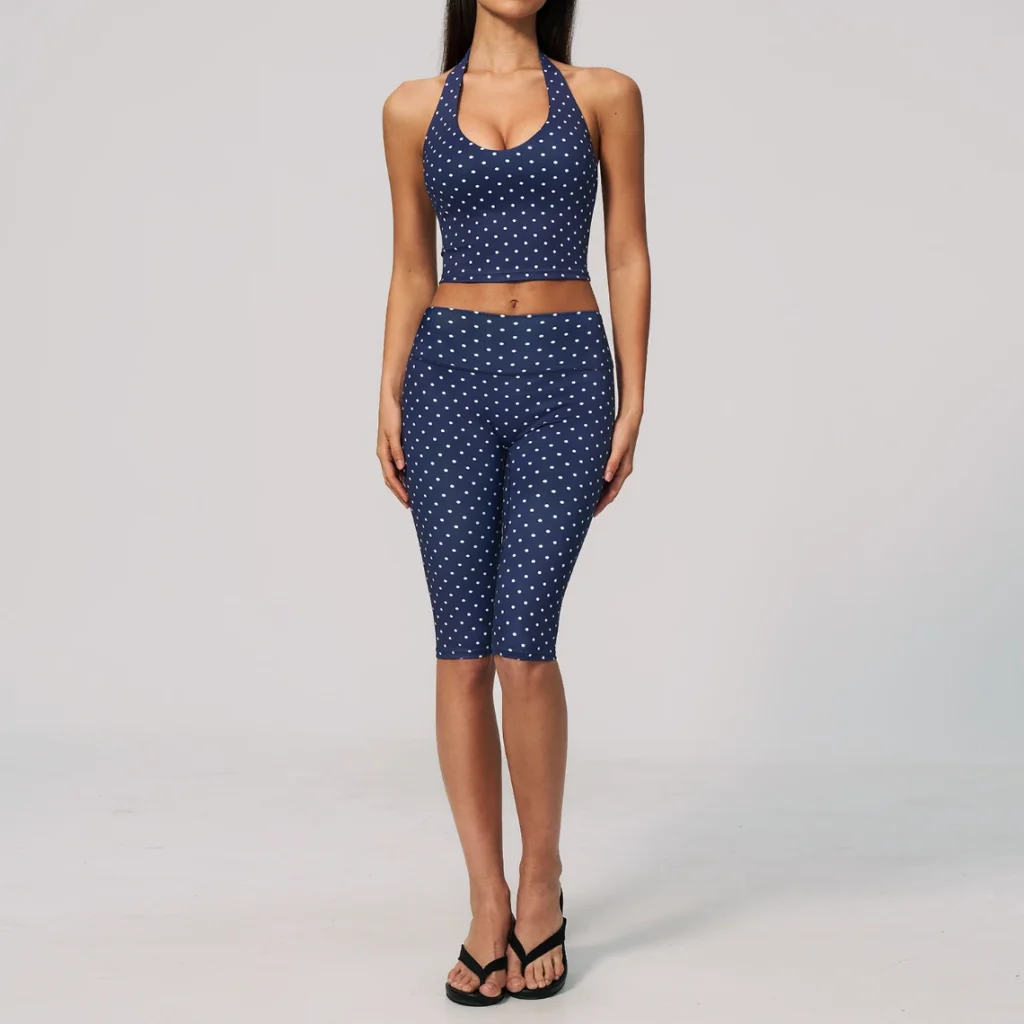 New Polka Dot Spark Sportswear Wholesale Activewear Sets Manufacturer