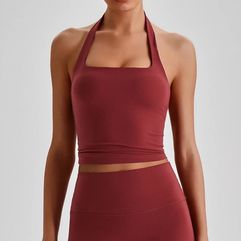 Halter Fitness Tank Tops Bulk Athletic Apparel Gymshark Manufacturer
