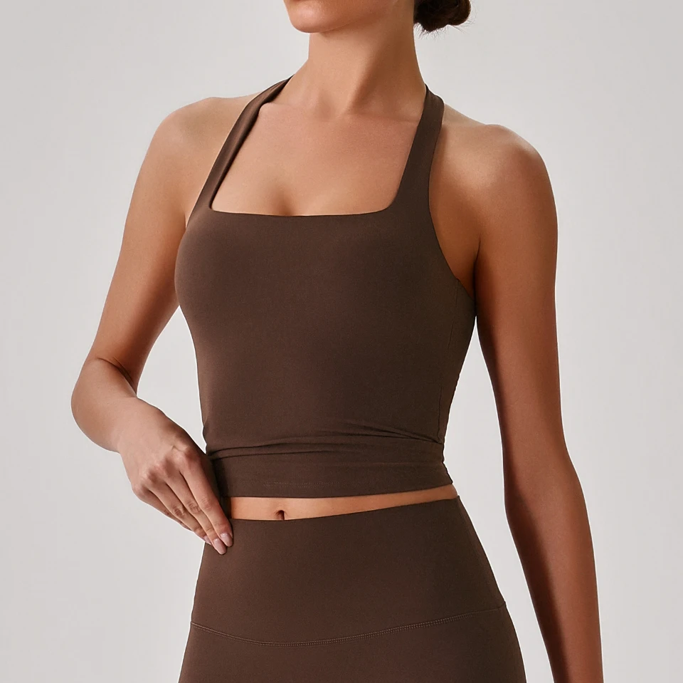 Halter Fitness Tank Tops Bulk Athletic Apparel Gymshark Manufacturer