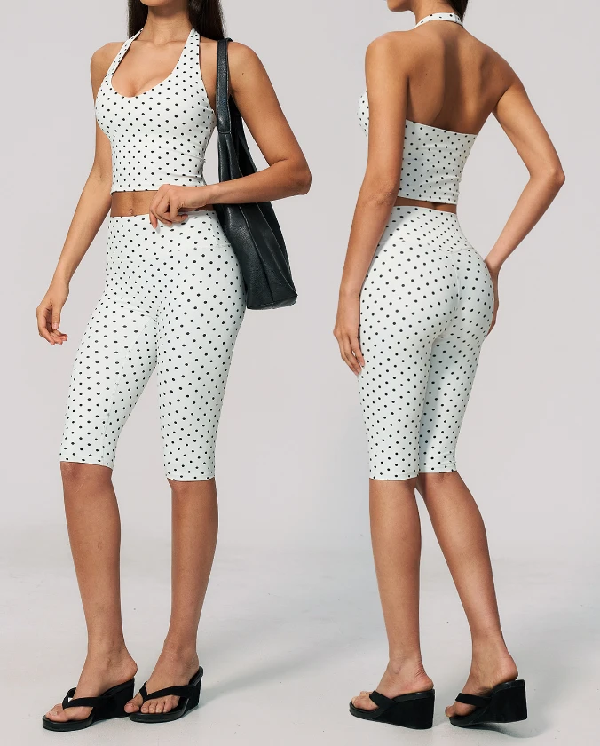 2026 New Polka Dot Spark Sportswear Wholesale Activewear Sets Manufacturer