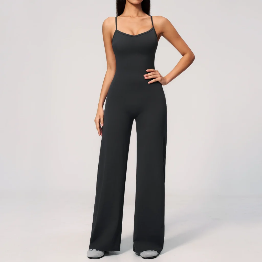 Flared One Piece Workout Suit Athletic Wear Suppliers