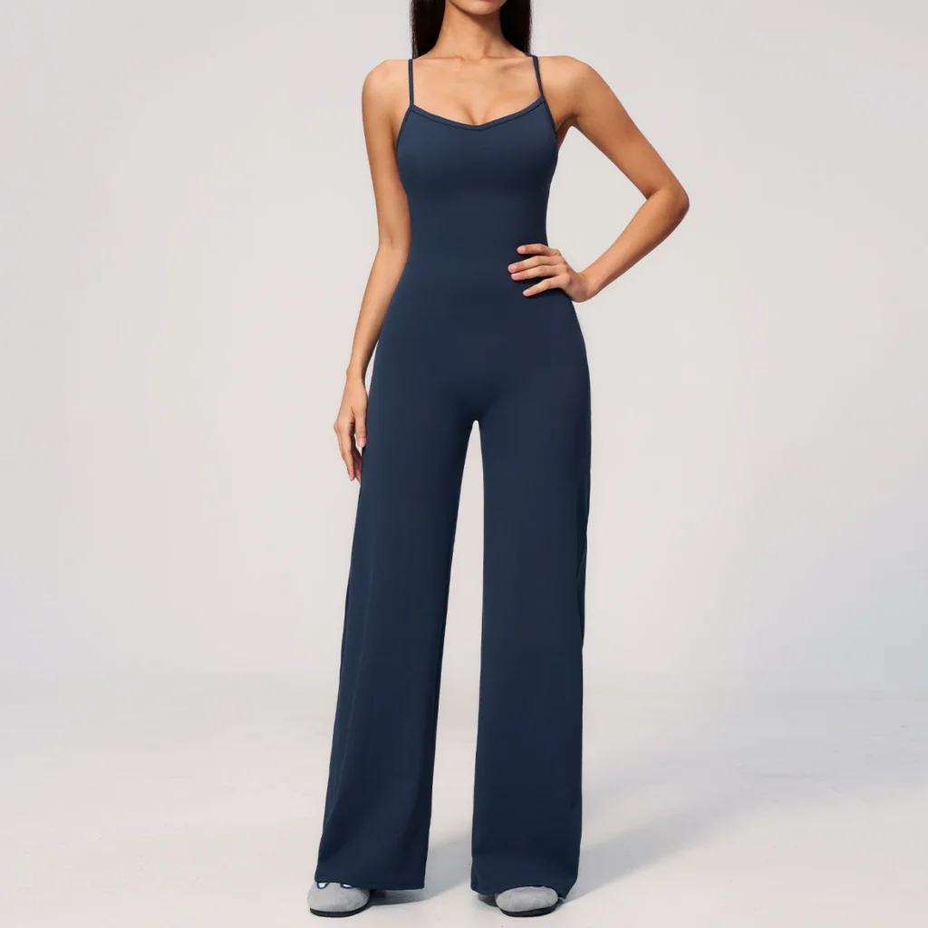 Flared One Piece Workout Suit Athletic Wear Suppliers