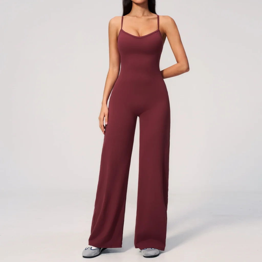 Flared One Piece Workout Suit Athletic Wear Suppliers