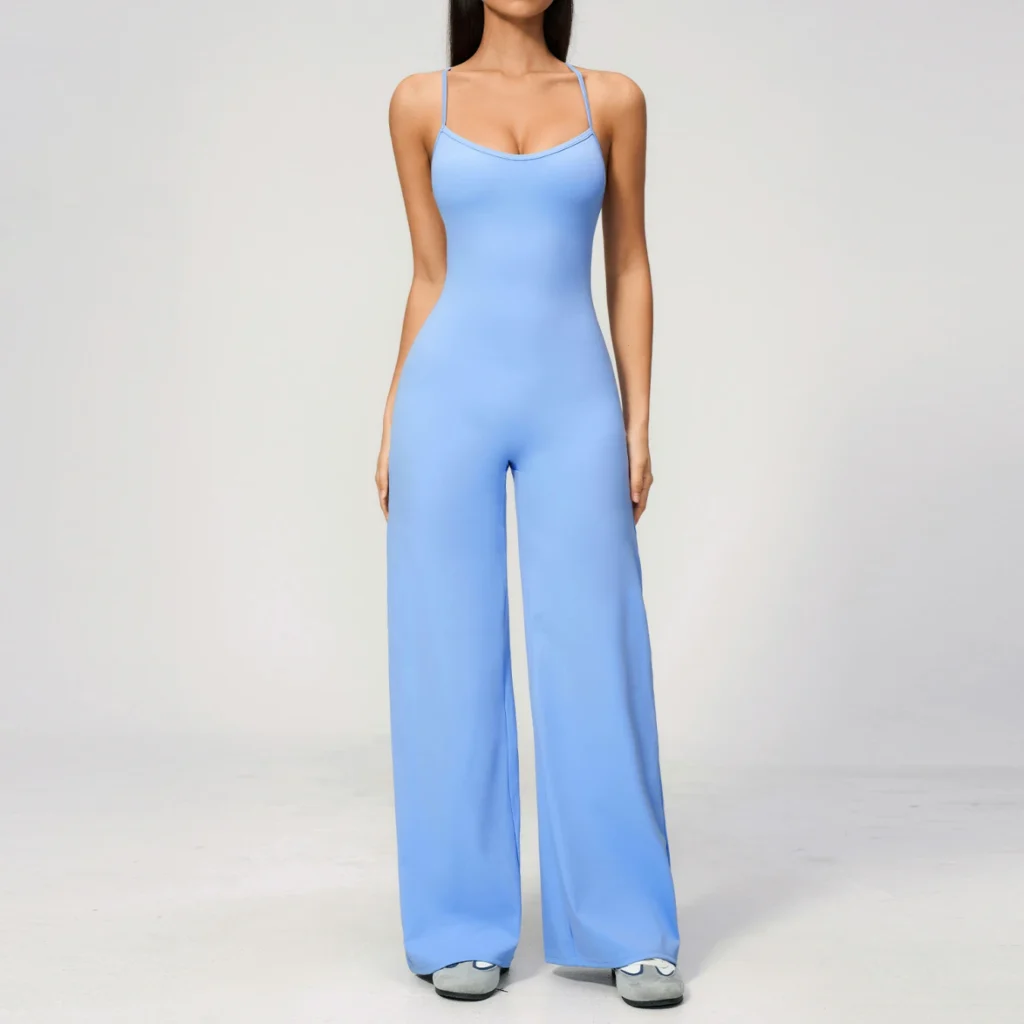 Flared One Piece Workout Suit Athletic Wear Suppliers