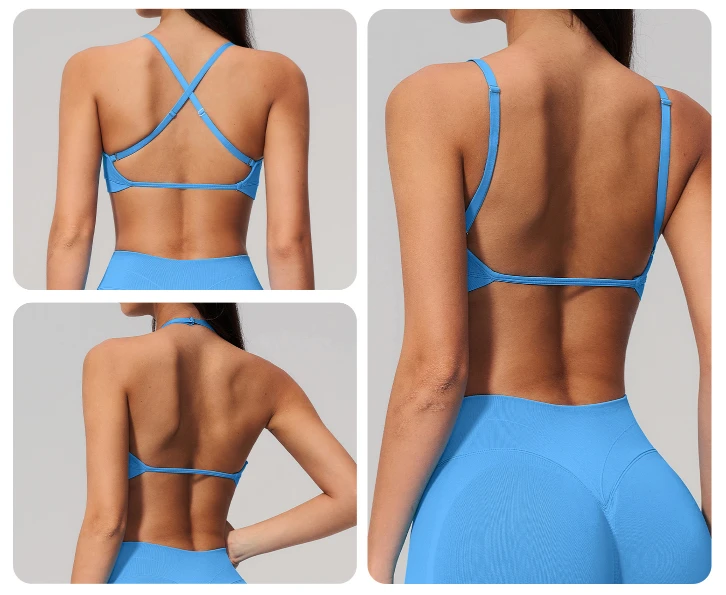 Wholesale Sports Bras Spark Clothing Brand Spaghetti Strap Sports Bra Suppliers