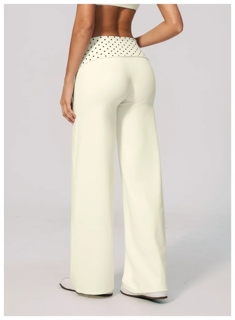 Foldover Yoga Pants Private Label Athletic Wear Suppliers