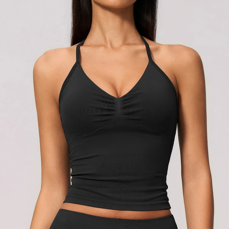 Private Label Sports Clothing Seamless Sportswear Tank Top Supplier