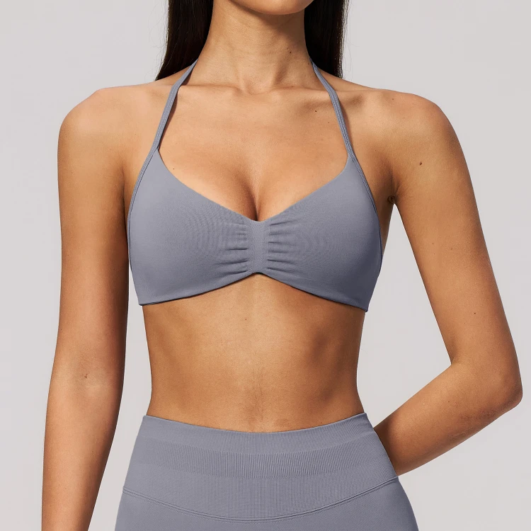 Seamless Wholesale Sports Bras Spaghetti Strap Sports Bra Manufacturer