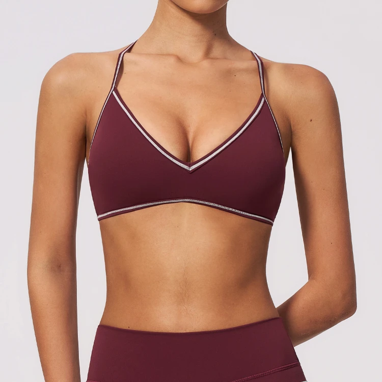 Sparkle Sports Bra Chinese Sportswear Brands Running Bra