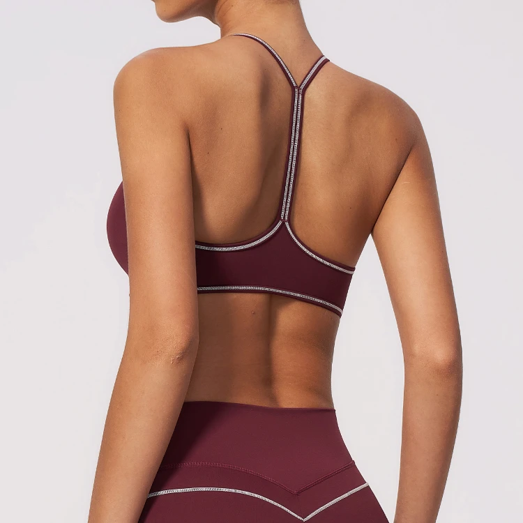 Sparkle Sports Bra Chinese Sportswear Brands Running Bra
