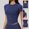 Seamless Activewear Workout Short Sleeve Tops Supplier Thesparkwear. com Seamless Activewear Workout Short Sleeve Tops Supplier Thesparkwear. com