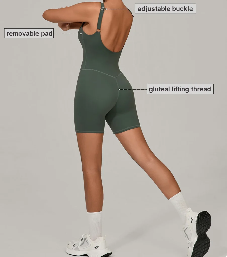 Custom Jumpsuits Women's One Piece Workout Bodysuit Supplier