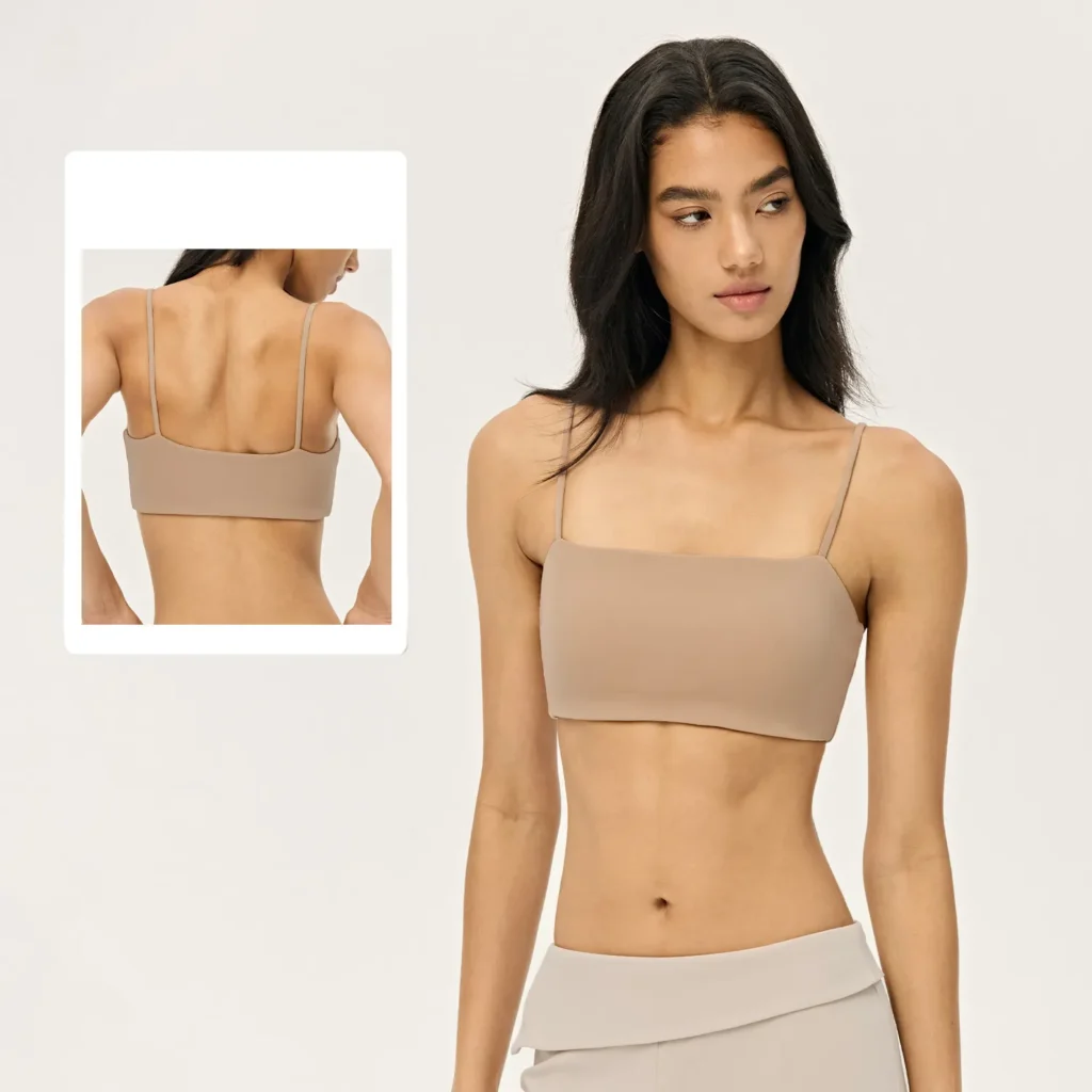 Sports Bra with Spaghetti Straps Bra Material Sports Bra Manufacturers