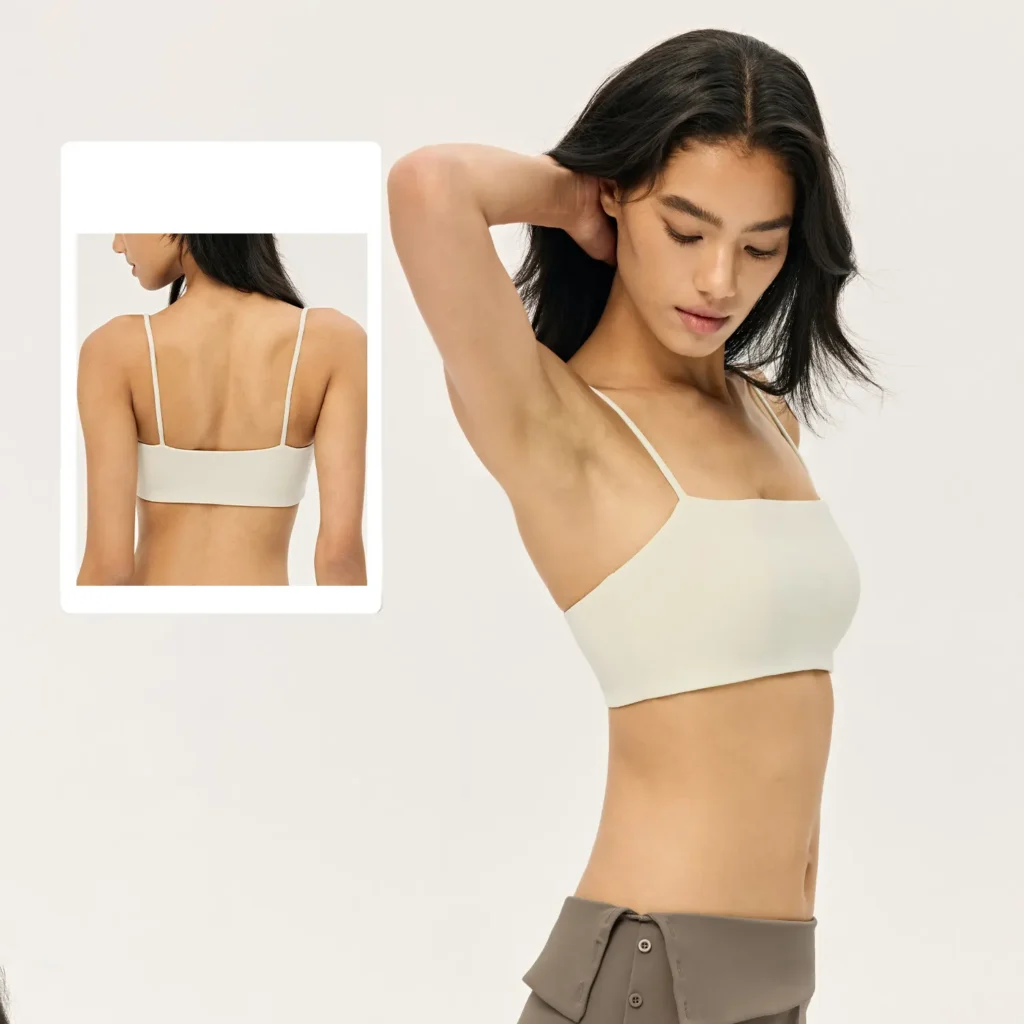 Sports Bra with Spaghetti Straps Bra Material Sports Bra Manufacturers