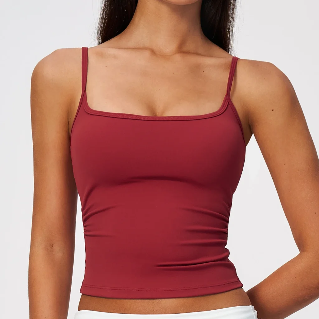 White Label Activewear Spaghetti Strap Tank Top Fitness Clothing Suppliers